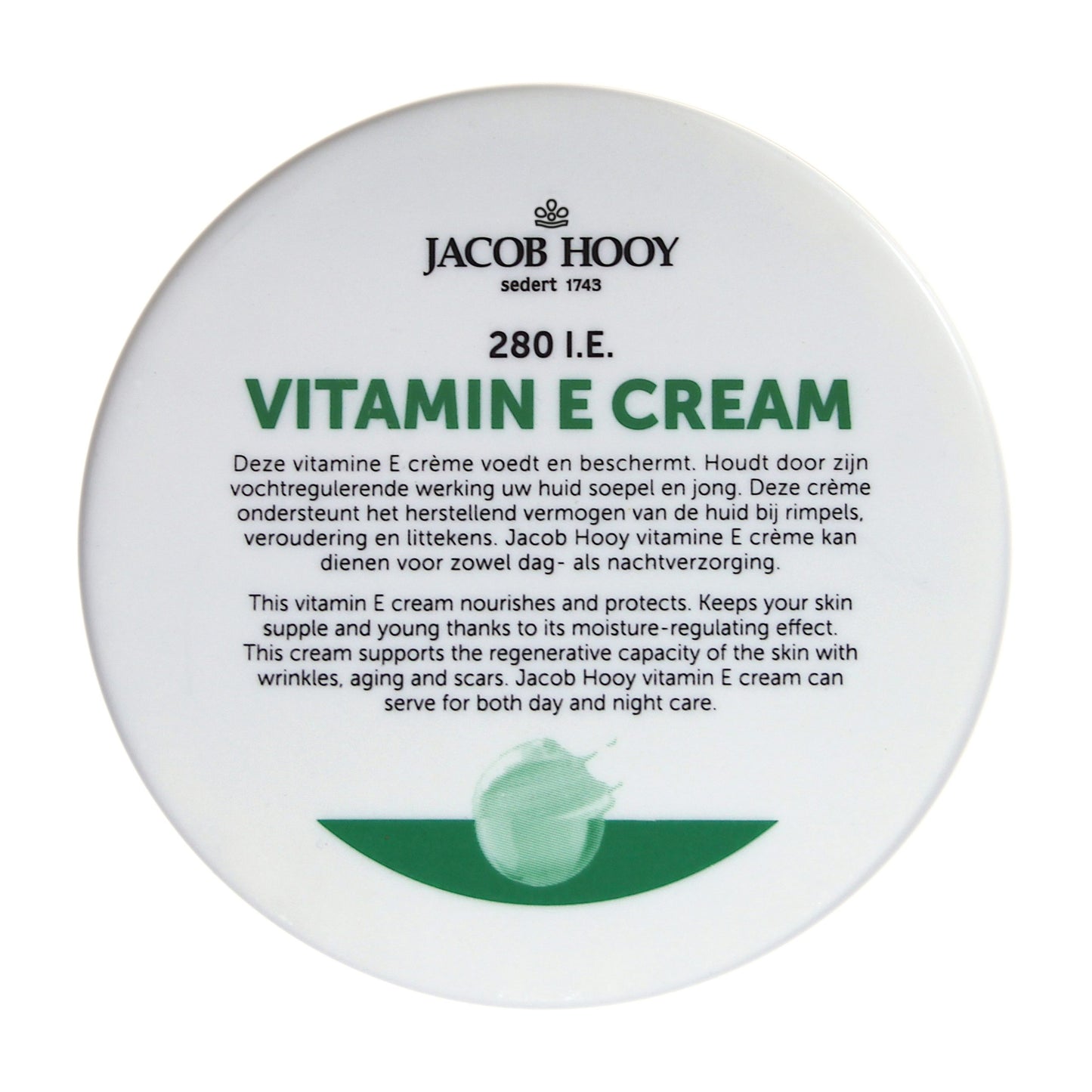 Jacob Hooy Vitamine E Crème 280 I.E. 140 ml