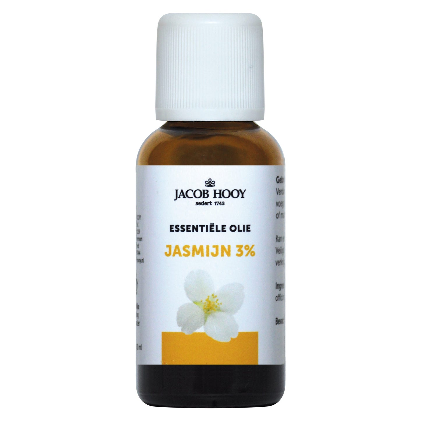 Jacob Hooy Essentiële Olie Jasmijn 3% 10 ml