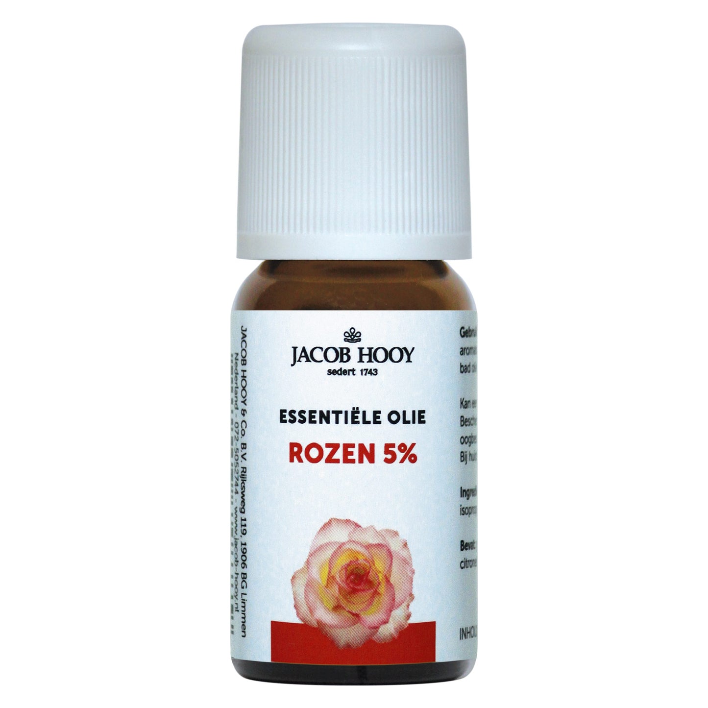 Jacob Hooy Essentiële Olie Rozen 5% 10 ml