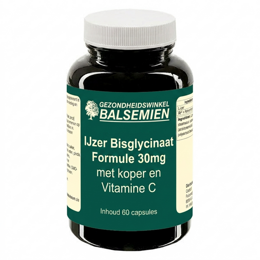 IJzer Bisglycinaat Formule 30mg - 60Vcaps